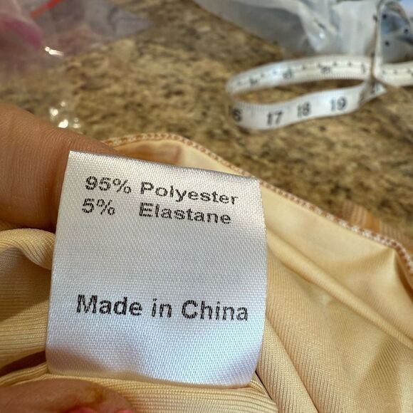 Princess Polly Cream Ribbed Ruched Bodycon Mini Dress - Picture 7 of 9